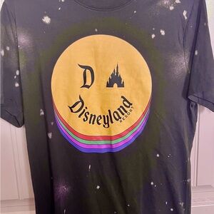 Disneyland Resort DLR Logo Bleach Spot Disney Castle T-shirt - Adult Small